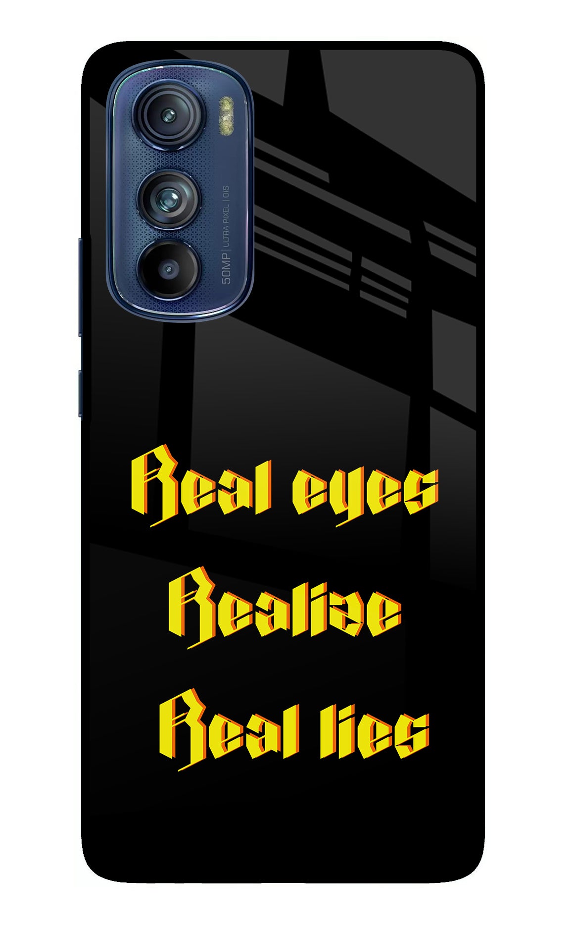 Real Eyes Realize Real Lies Moto Edge 30 Glass Case