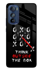 Think out of the BOX Moto Edge 30 Glass Case Back Cover by Casekaro