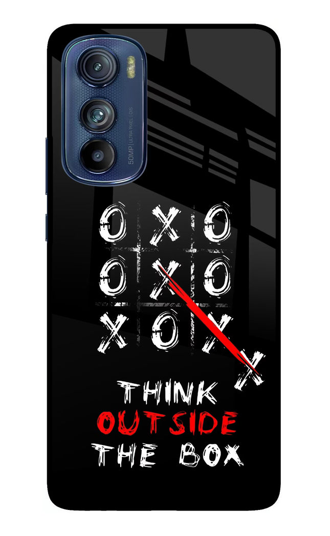Think out of the BOX Moto Edge 30 Glass Case Back Cover by Casekaro
