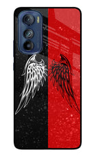 Wings Moto Edge 30 Glass Case Back Cover by Casekaro