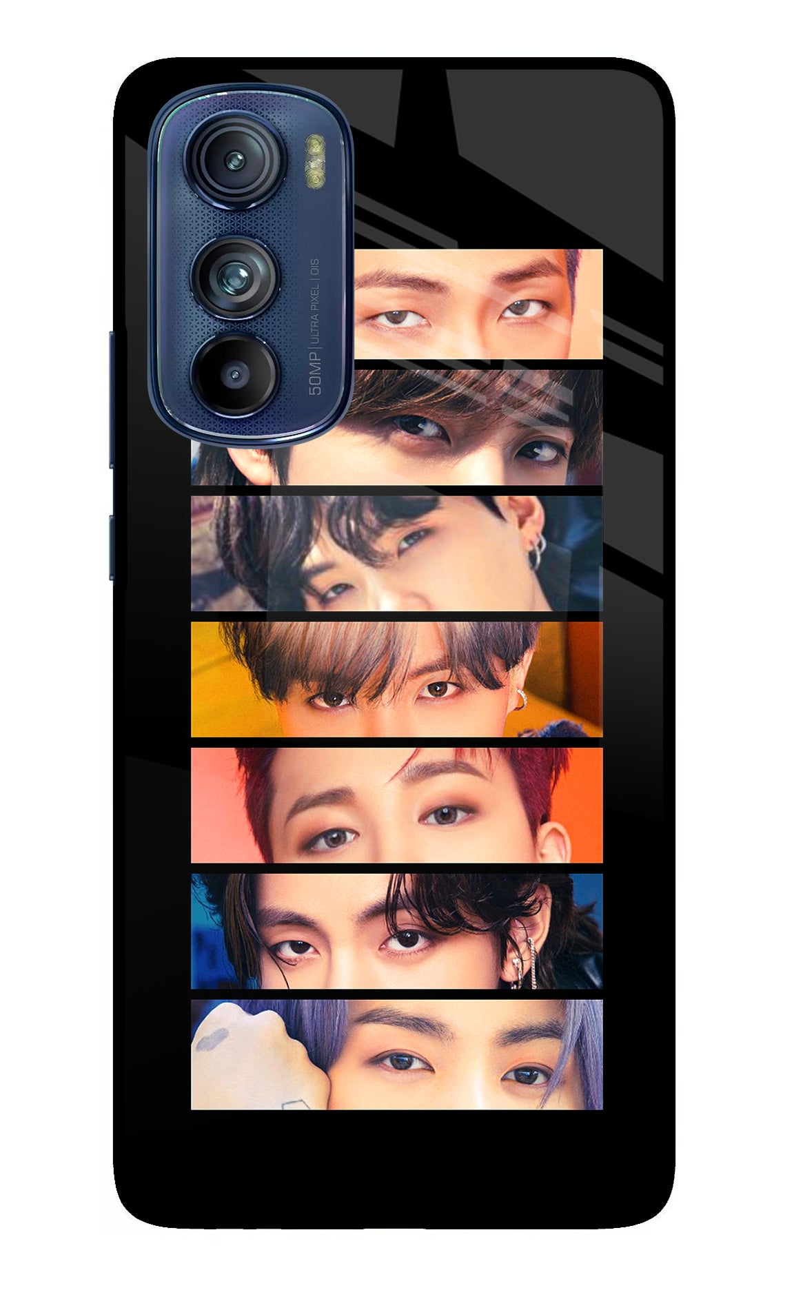 BTS Eyes Moto Edge 30 Glass Case