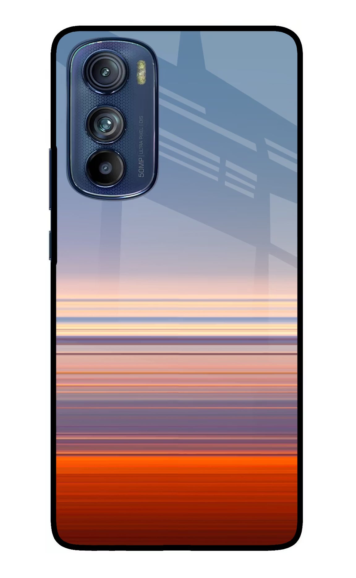 Morning Colors Moto Edge 30 Glass Case Back Cover by Casekaro