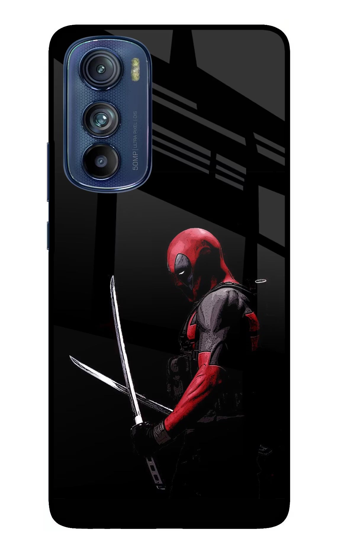 Deadpool Moto Edge 30 Glass Case