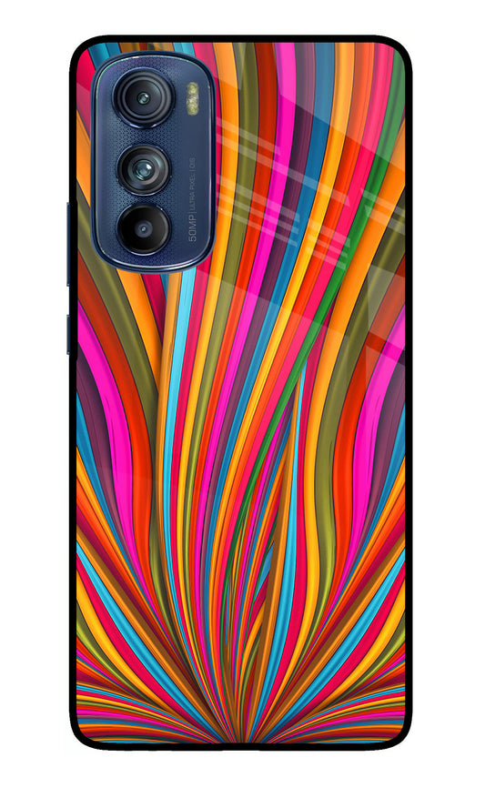 Trippy Wavy Moto Edge 30 Glass Case