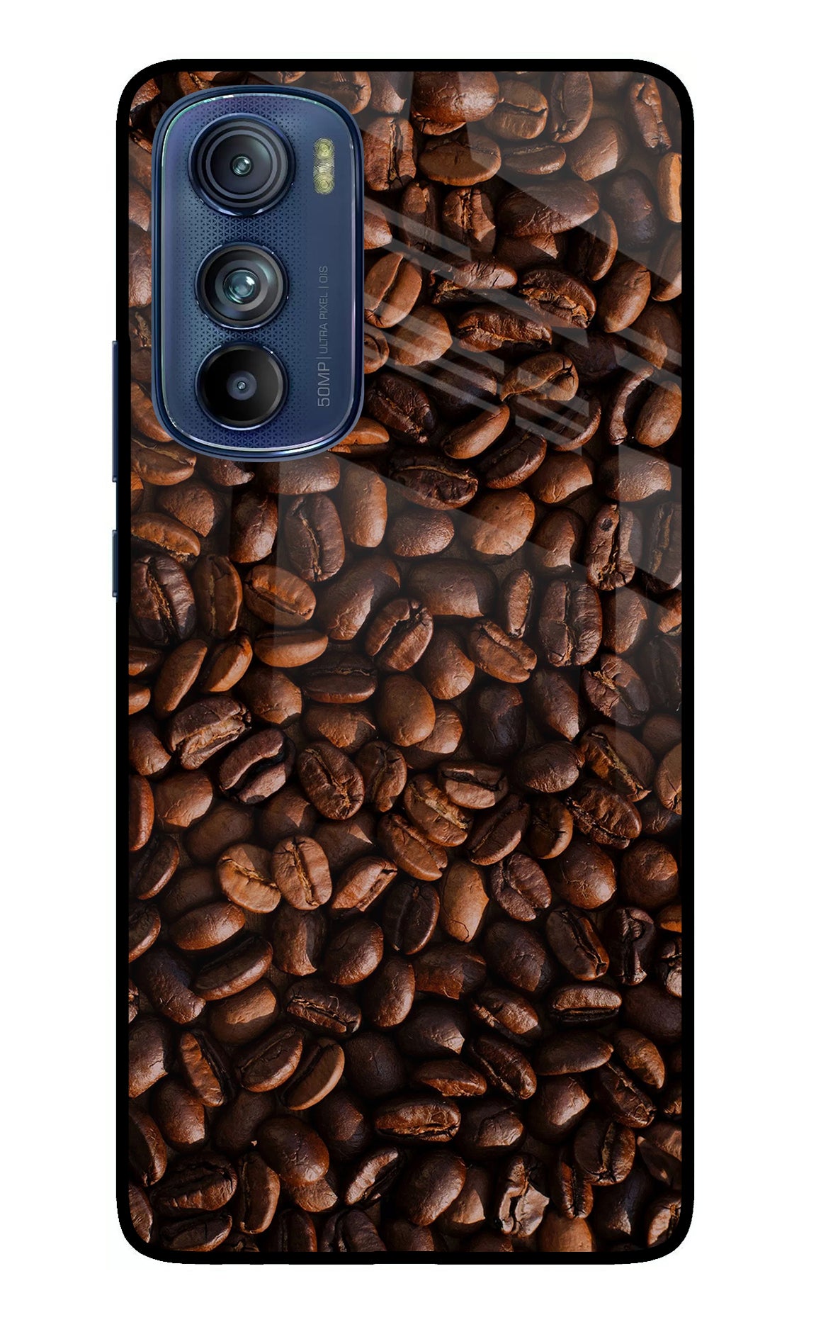 Coffee Beans Moto Edge 30 Glass Case