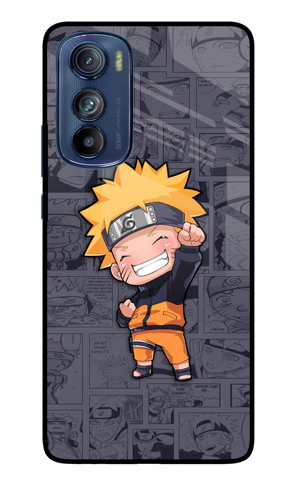 Chota Naruto Moto Edge 30 Glass Case