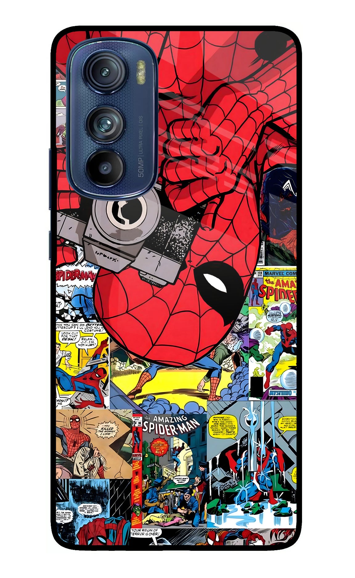 Spider Man Moto Edge 30 Glass Case