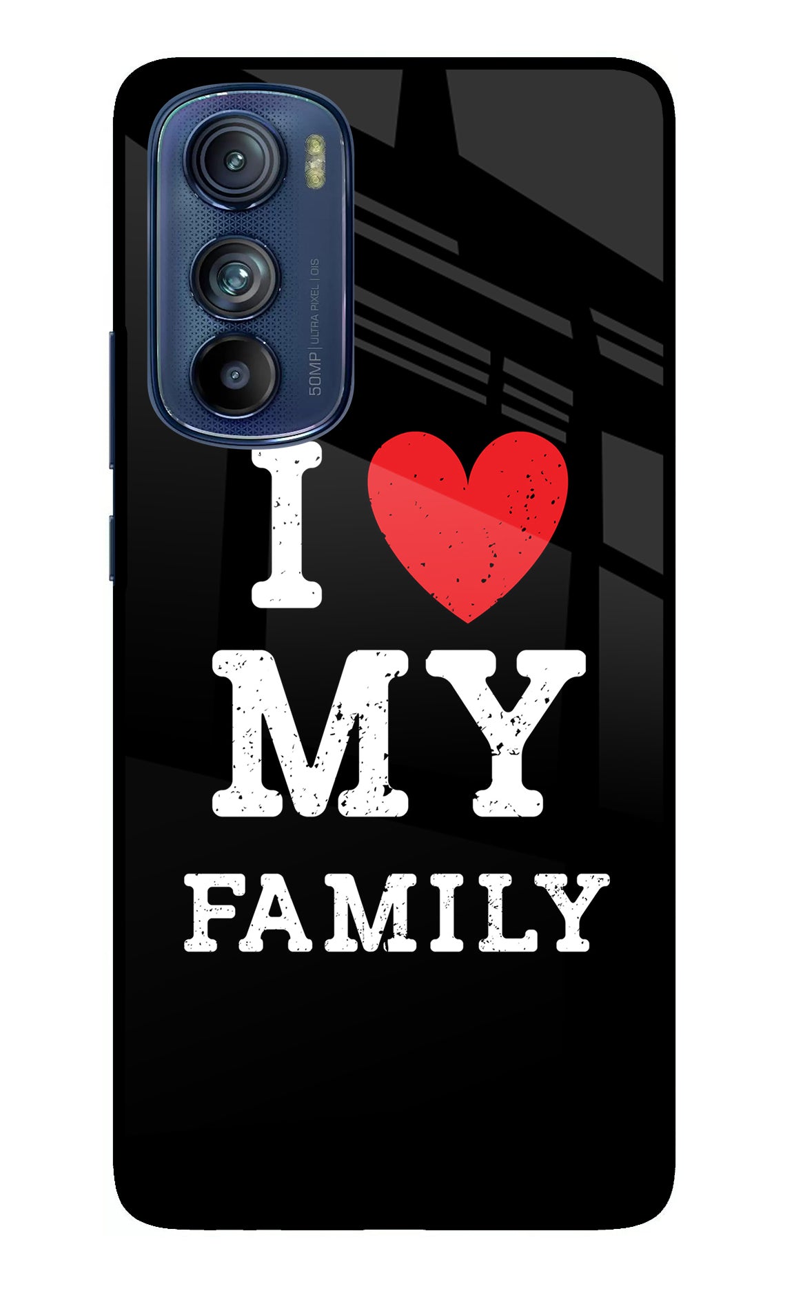 I Love My Family Moto Edge 30 Back Cover