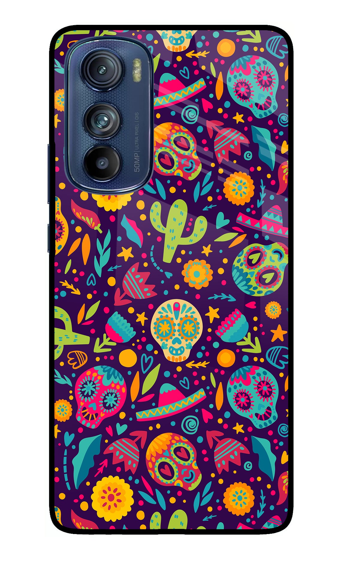 Mexican Design Moto Edge 30 Glass Case