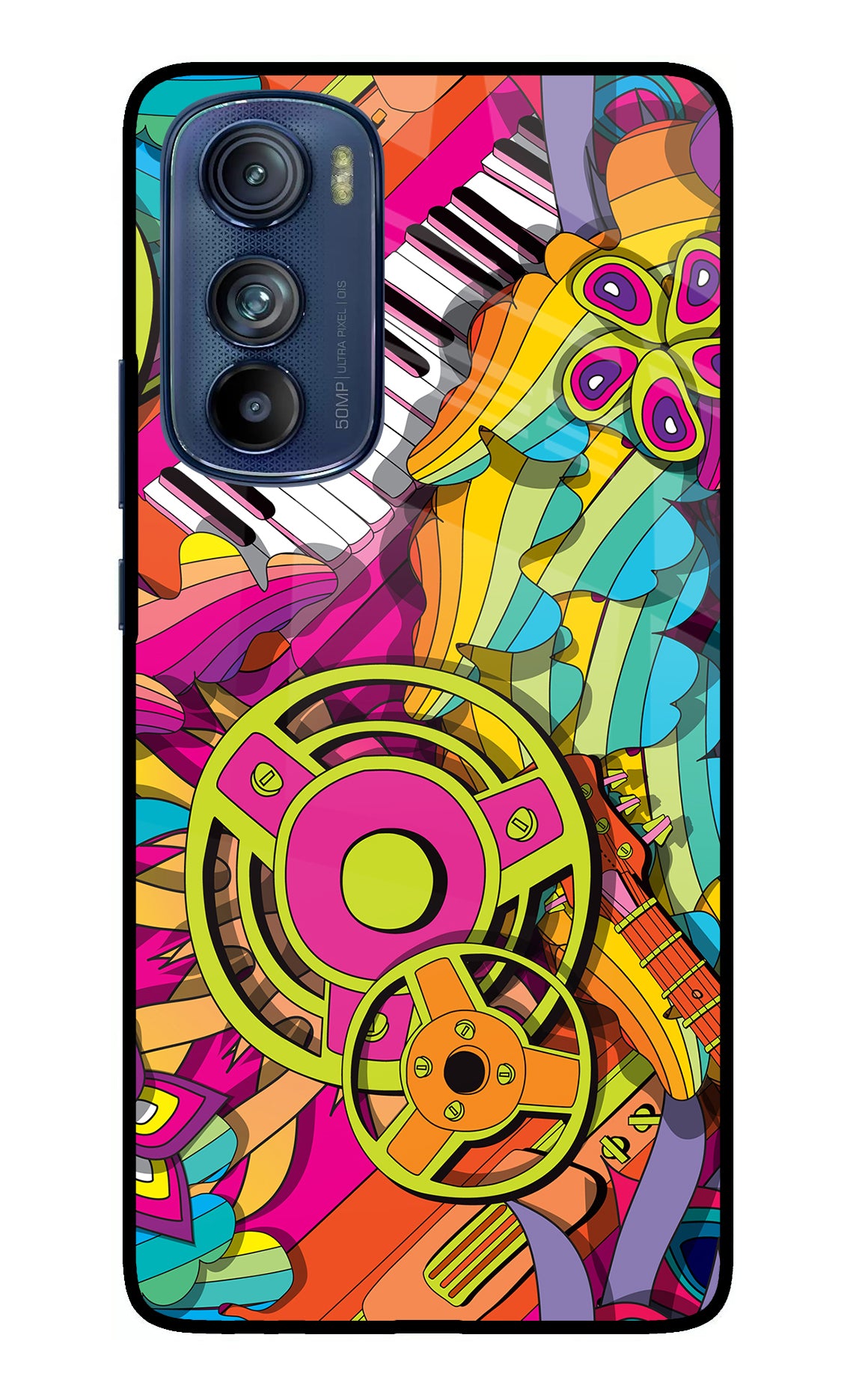 Music Doodle Moto Edge 30 Glass Case