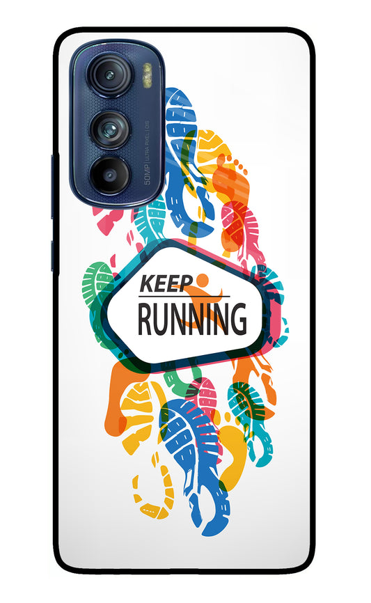 Keep Running Moto Edge 30 Glass Case