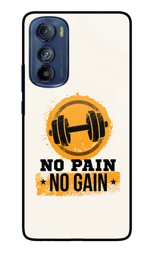 No Pain No Gain Moto Edge 30 Glass Case