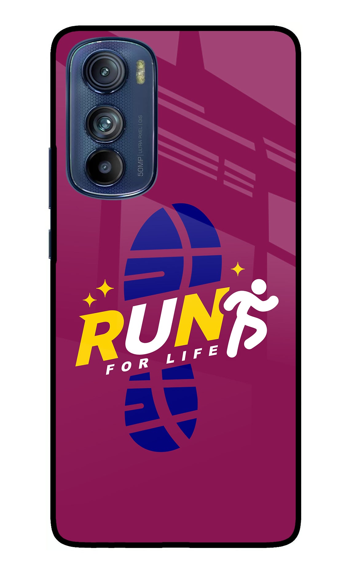 Run for Life Moto Edge 30 Glass Case