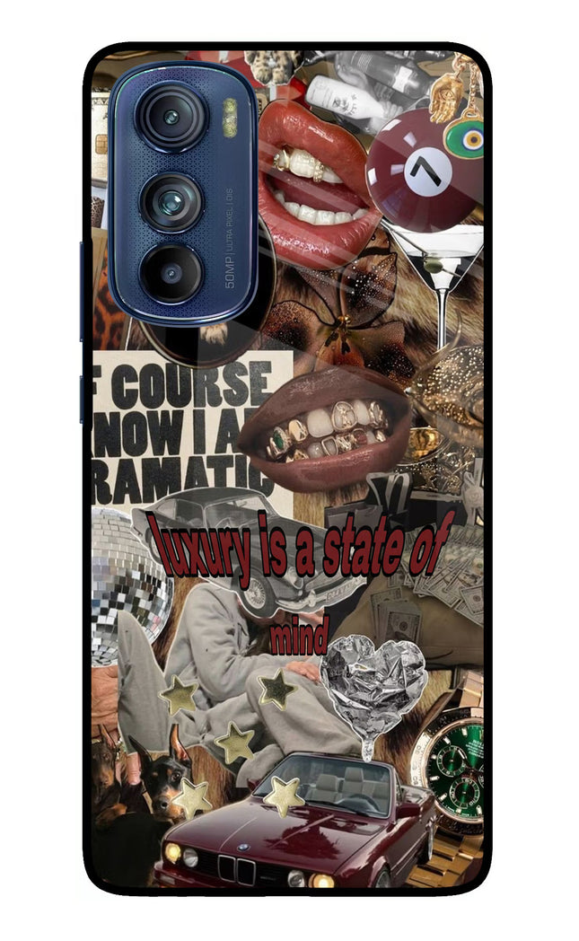 Luxury Moto Edge 30 Glass Case Back Cover by Casekaro