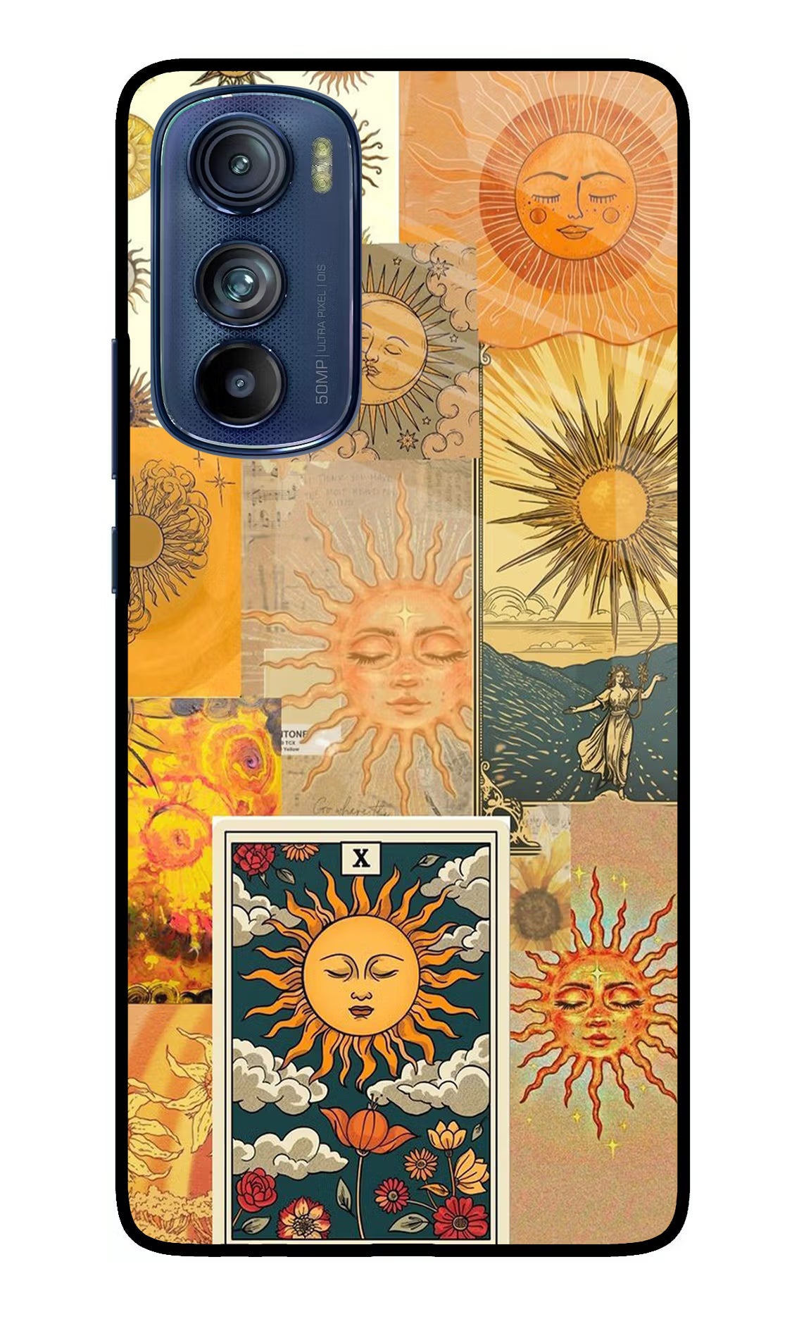 Sun Moto Edge 30 Glass Case Back Cover by Casekaro