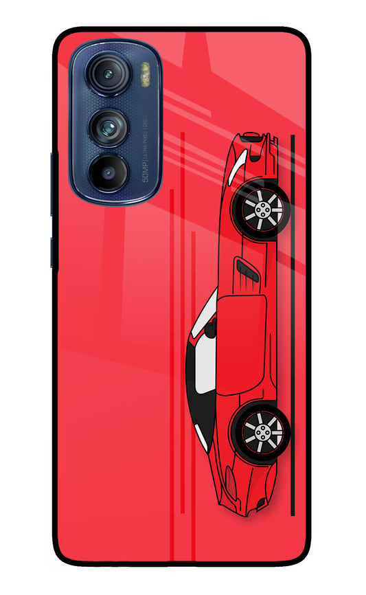 Red Velocity Moto Edge 30 Glass Case