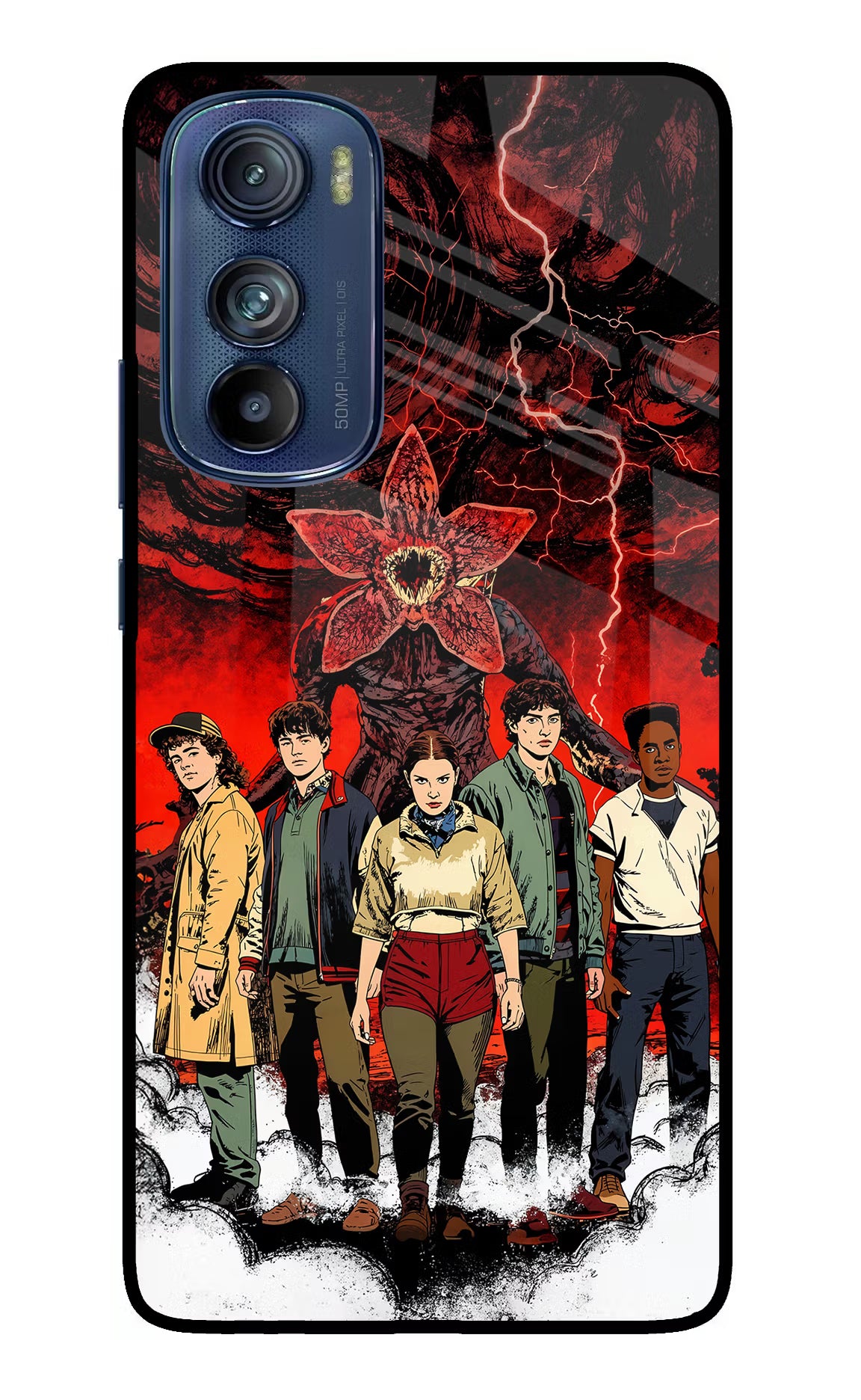 Ordinary Things Characters Moto Edge 30 Glass Case Back Cover by Casekaro