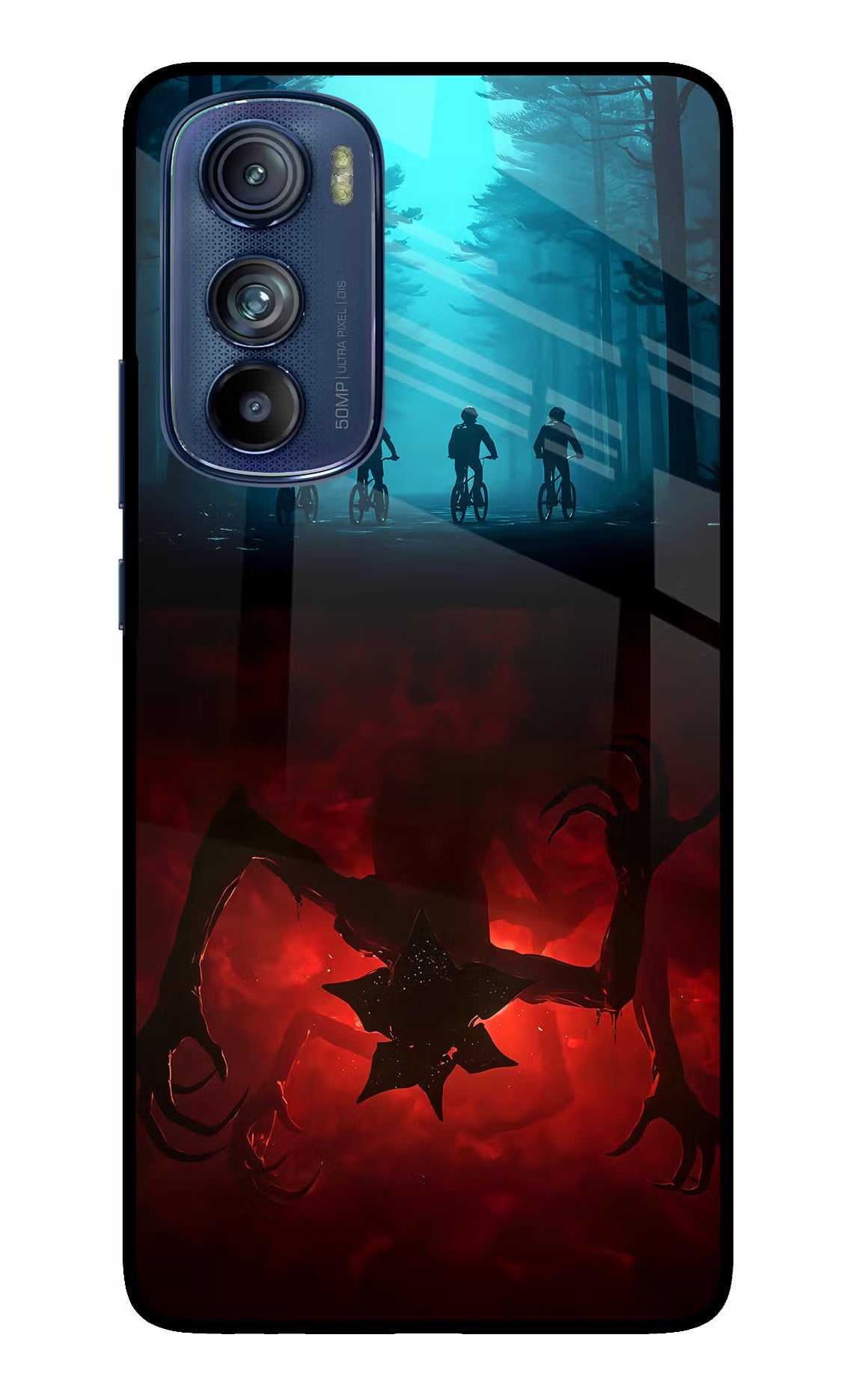 Ordinary Things Downside Up Moto Edge 30 Glass Case Back Cover by Casekaro