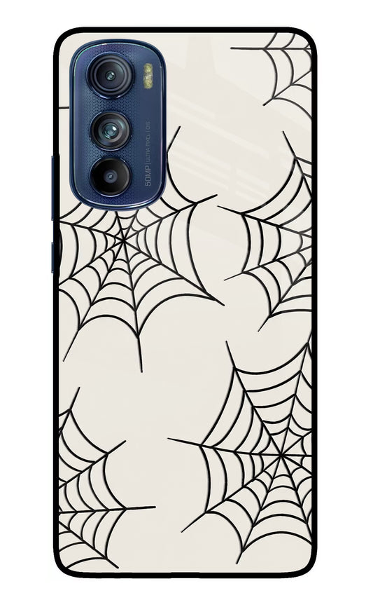 Spider Web Moto Edge 30 Glass Case