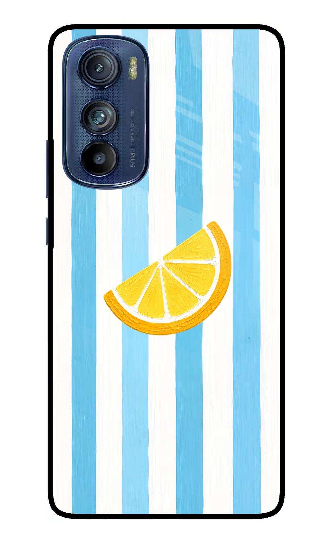 Summer Lemon Moto Edge 30 Glass Case