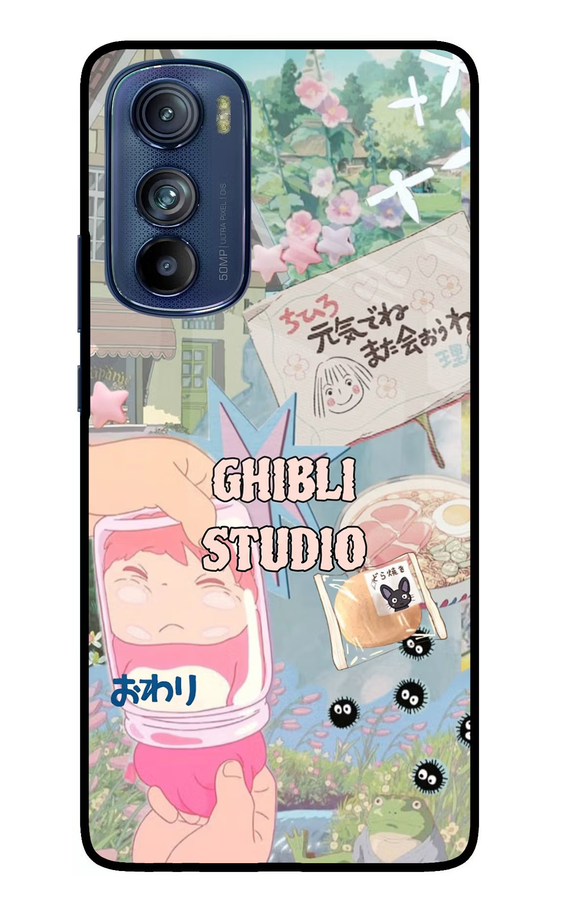 Studio Ghibli Moto Edge 30 Glass Case