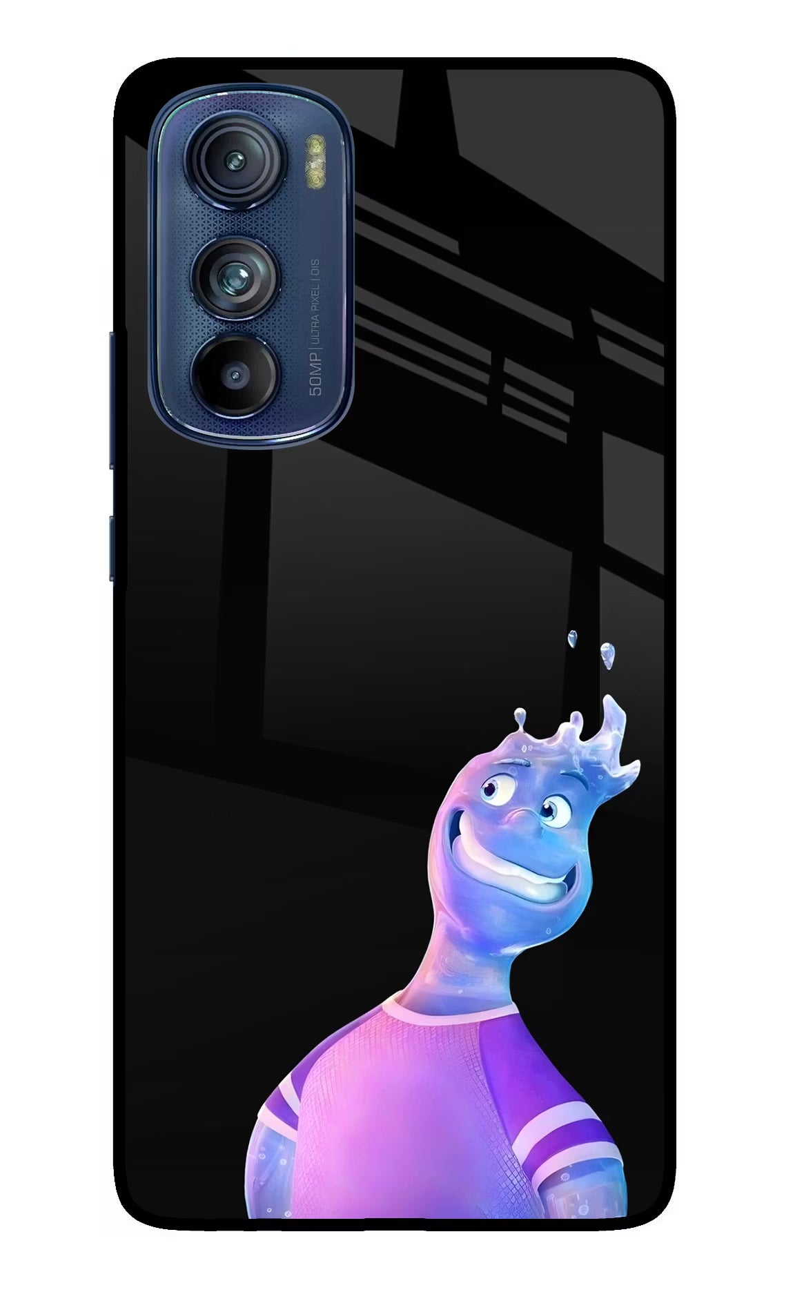 Wade Wave Moto Edge 30 Glass Case Back Cover by Casekaro