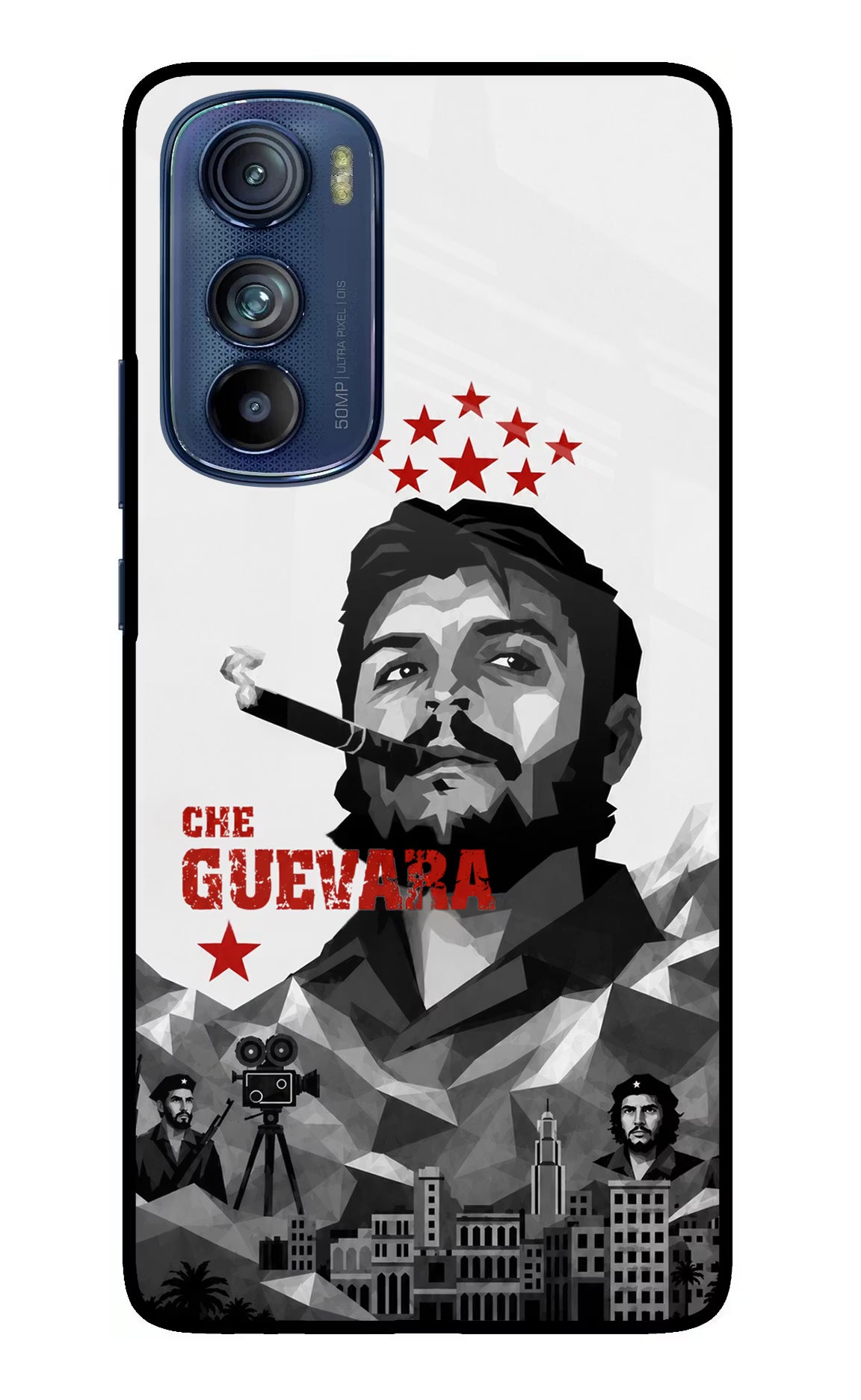 Che Guevara Iconic Moto Edge 30 Glass Case