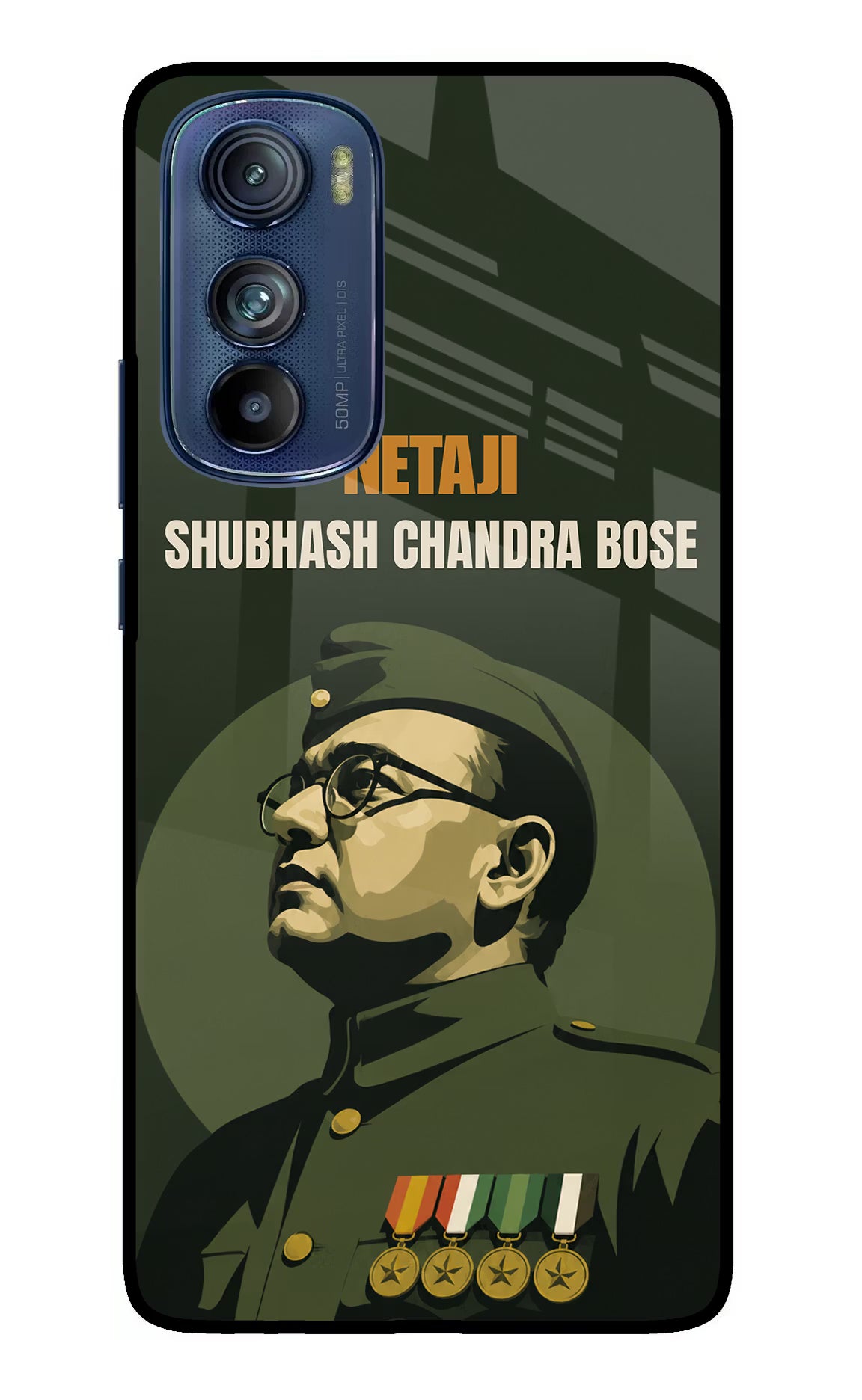 Netaji Legacy Moto Edge 30 Glass Case