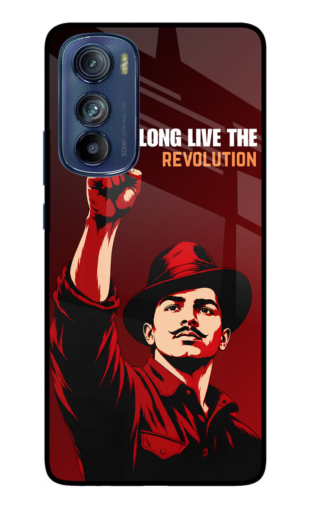 Bhagat Singh Revolution Moto Edge 30 Glass Case