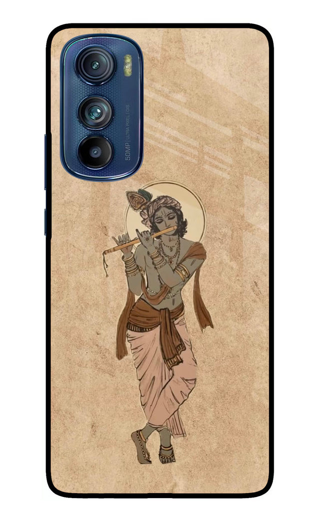 Krishna Moto Edge 30 Glass Case Back Cover by Casekaro