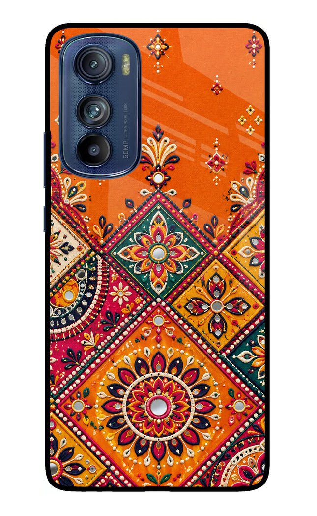 Kutch Glow Moto Edge 30 Glass Case Back Cover by Casekaro