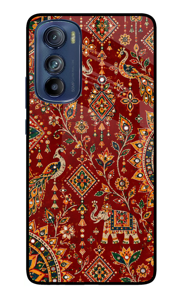 Laal Riwaaz Moto Edge 30 Glass Case Back Cover by Casekaro