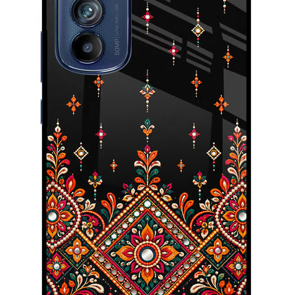 Noir Mehfil Moto Edge 30 Glass Case