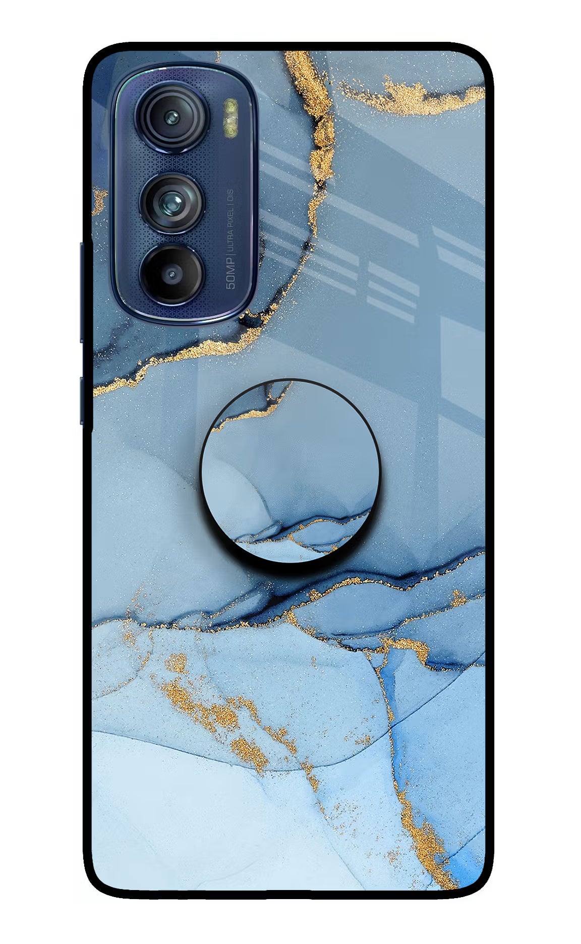 Blue Marble Moto Edge 30 Pop Case by Casekaro