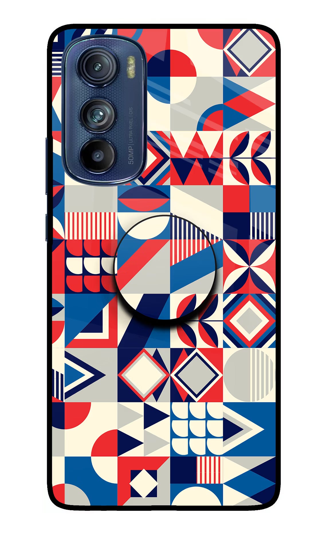 Colorful Pattern Moto Edge 30 Pop Case by Casekaro