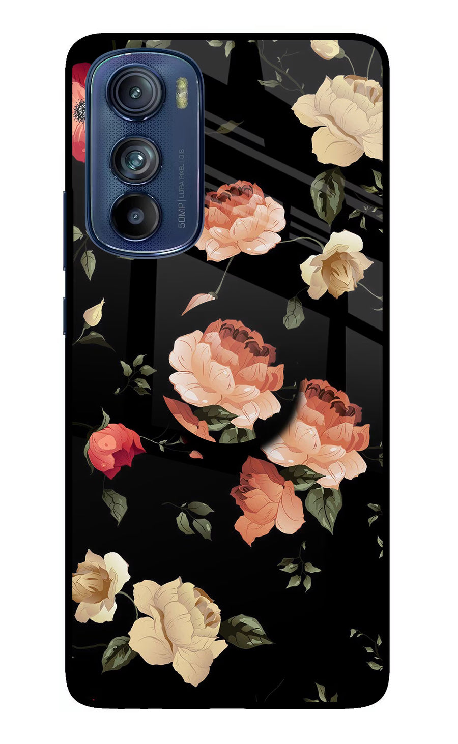 Flowers Moto Edge 30 Pop Case, Glass case