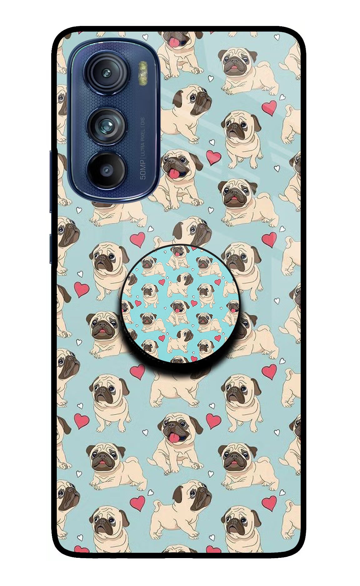Pug Dog Moto Edge 30 Pop Case by Casekaro
