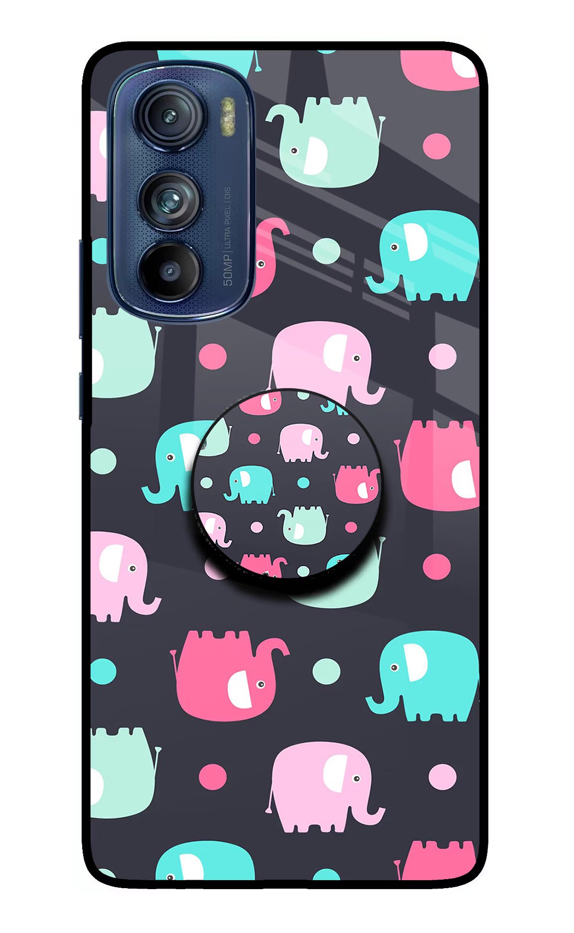 Baby Elephants Moto Edge 30 Pop Case by Casekaro