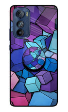 Cubic Abstract Moto Edge 30 Pop Case by Casekaro