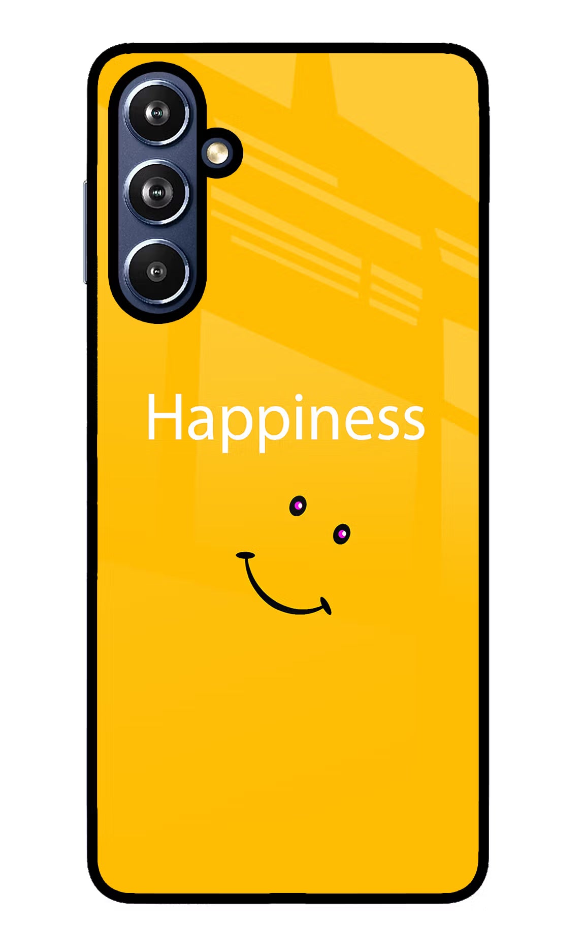 Happiness With Smiley Samsung F54 5G Glass Case