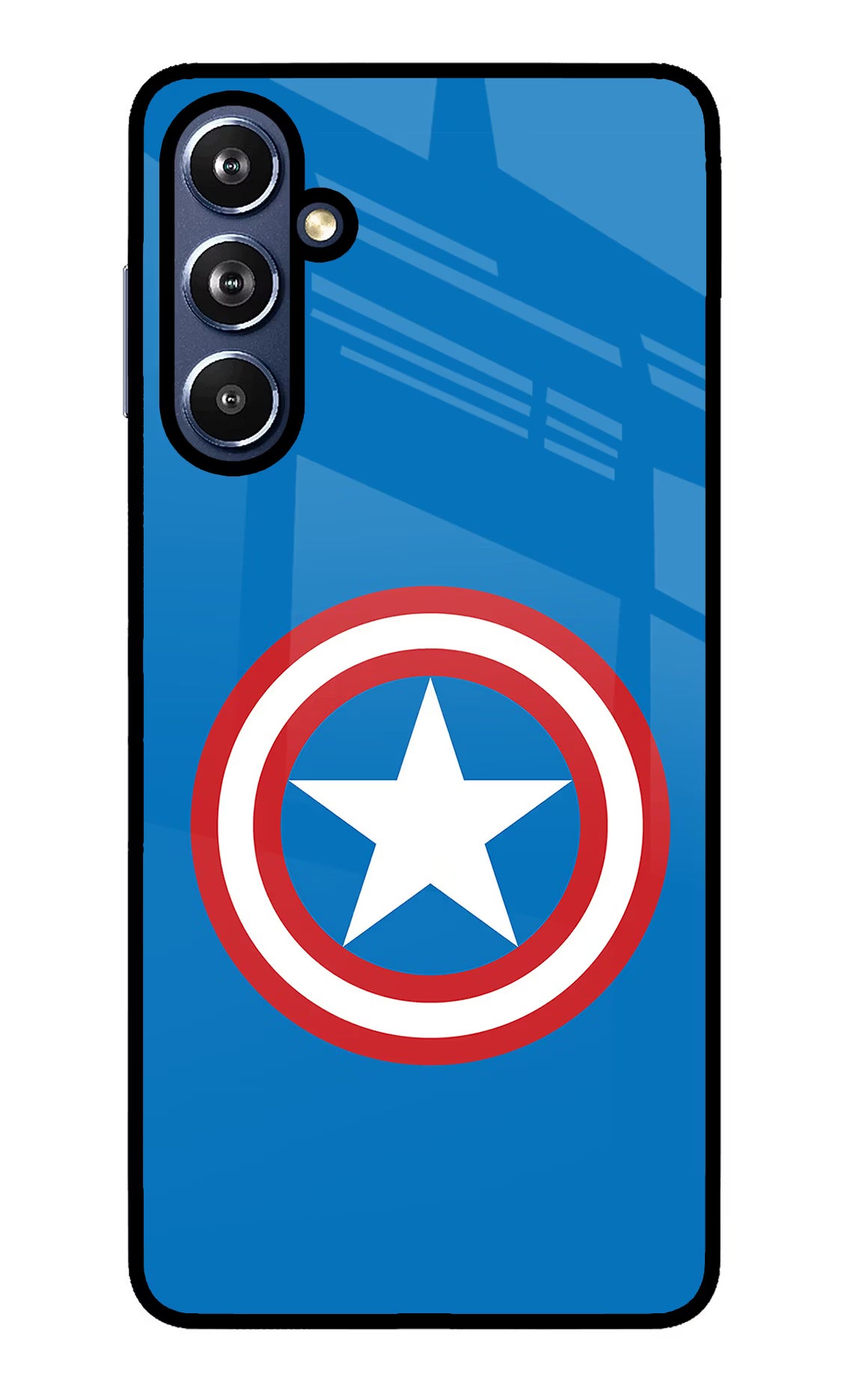 Captain America Logo Samsung F54 5G Glass Case