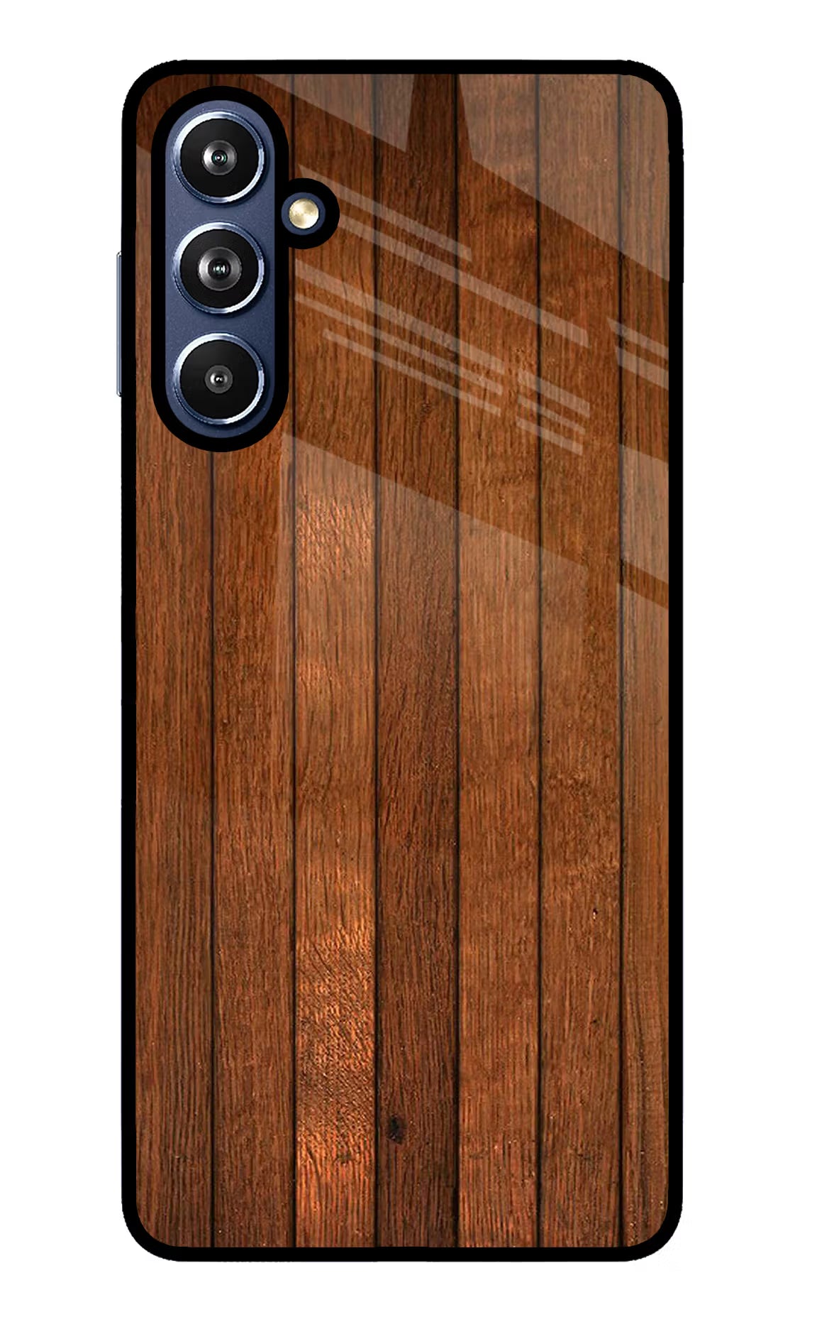 Wooden Artwork Bands Samsung F54 5G Glass Case Back Cover by Casekaro