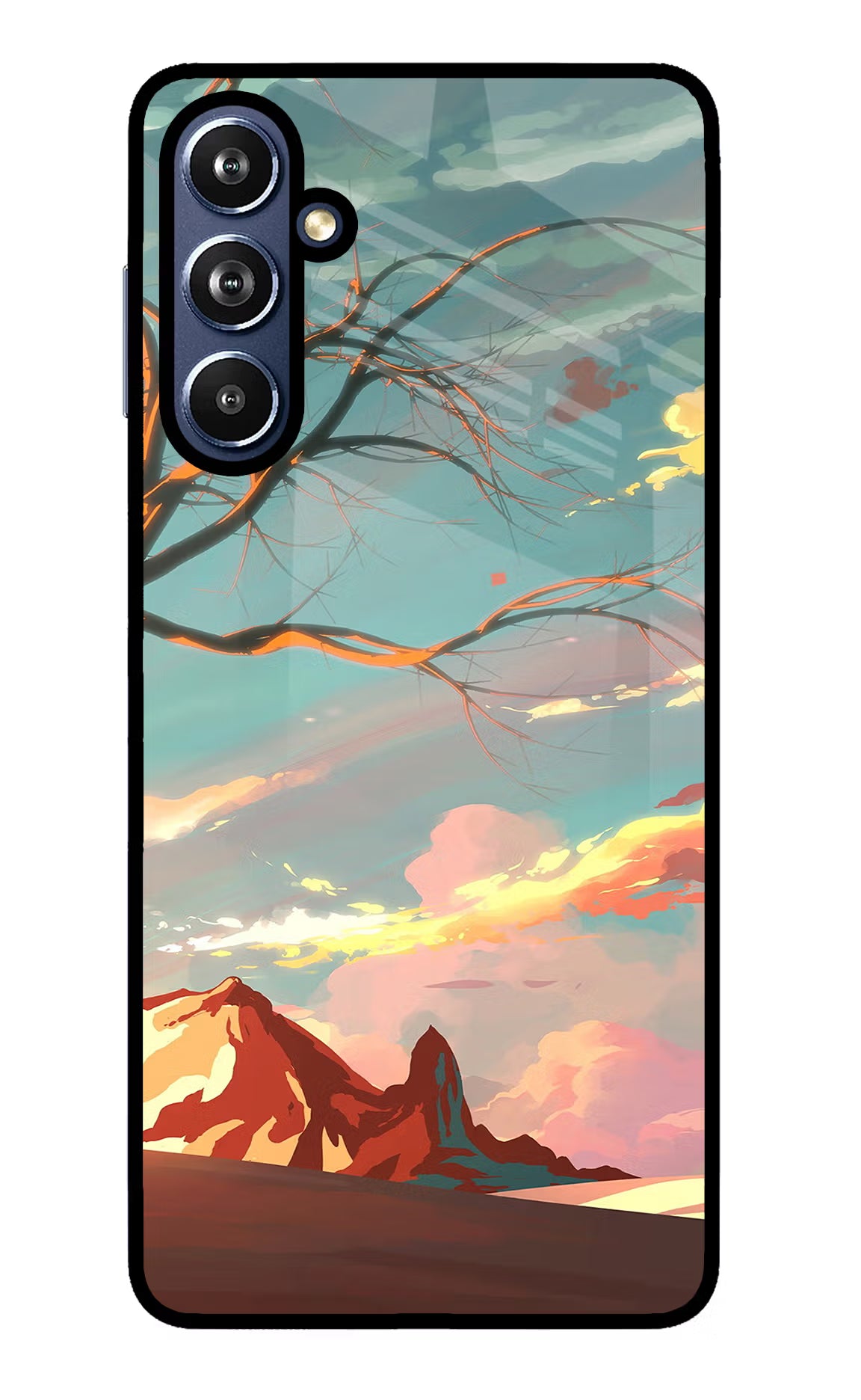 Scenery Samsung F54 5G Glass Case Back Cover by Casekaro