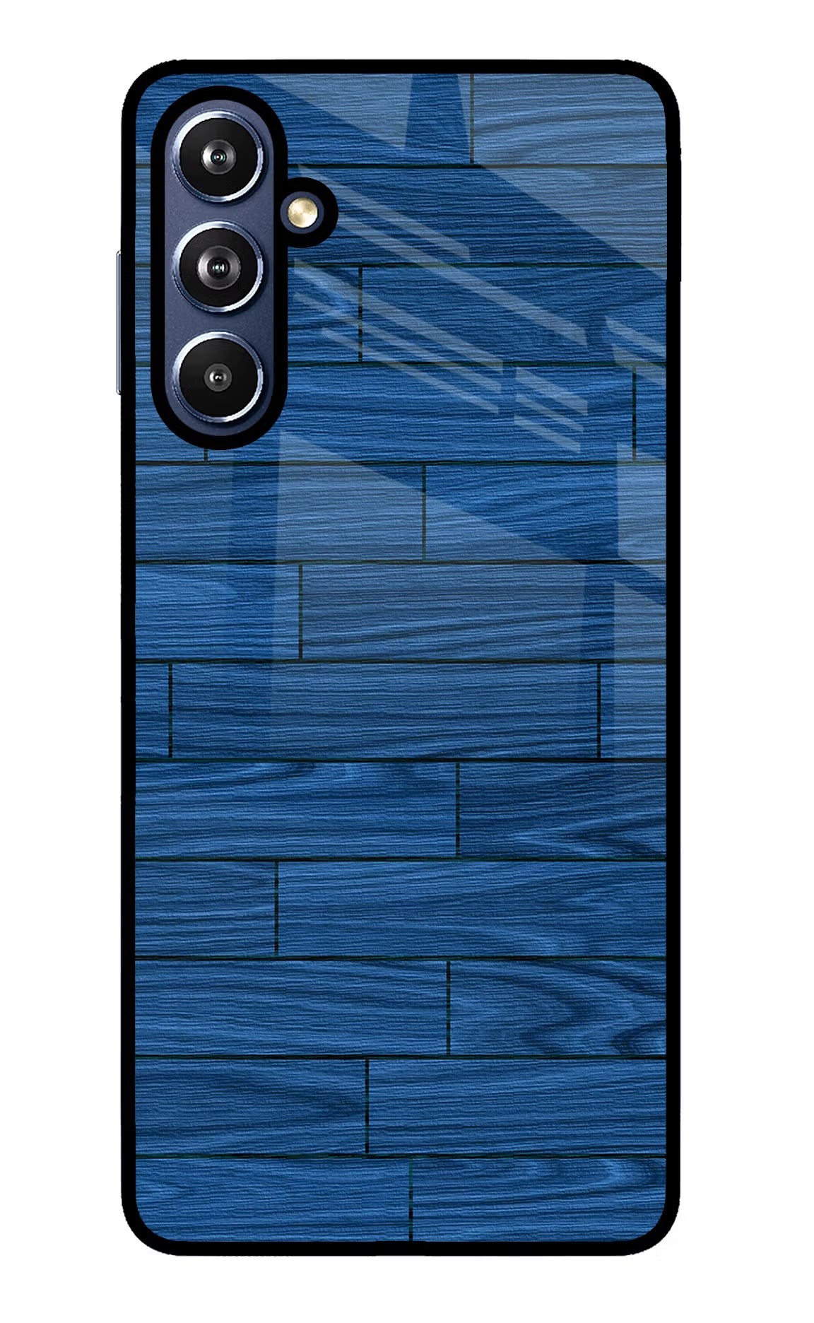 Wooden Texture Samsung F54 5G Glass Case Back Cover by Casekaro