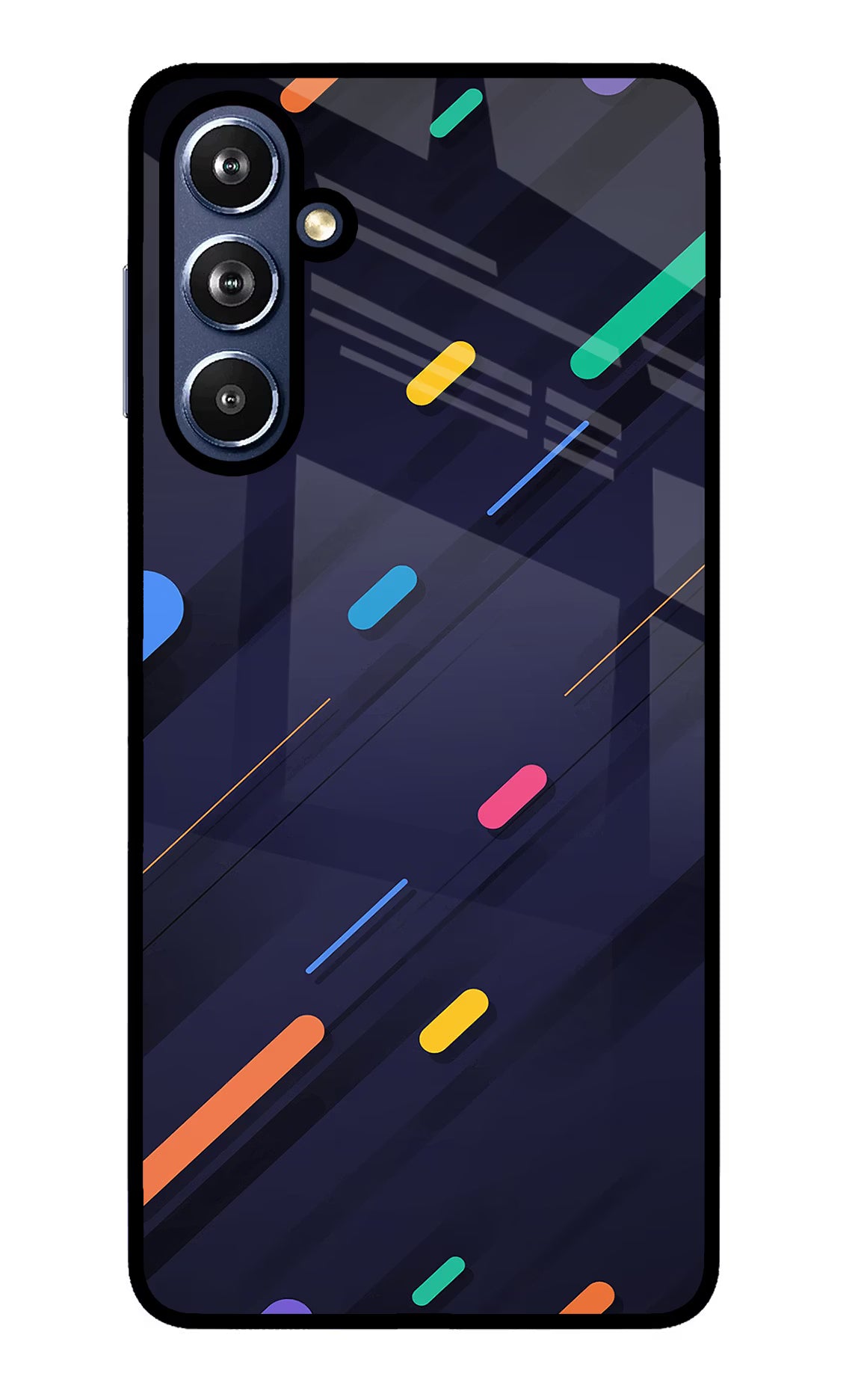 Abstract Design Samsung F54 5G Glass Case Back Cover by Casekaro