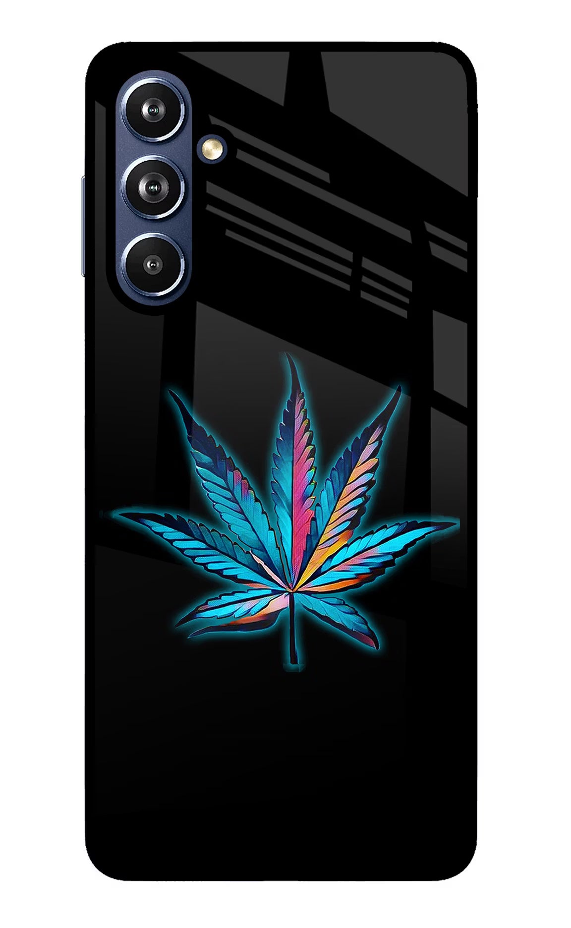Weed Samsung F54 5G Glass Case Back Cover by Casekaro