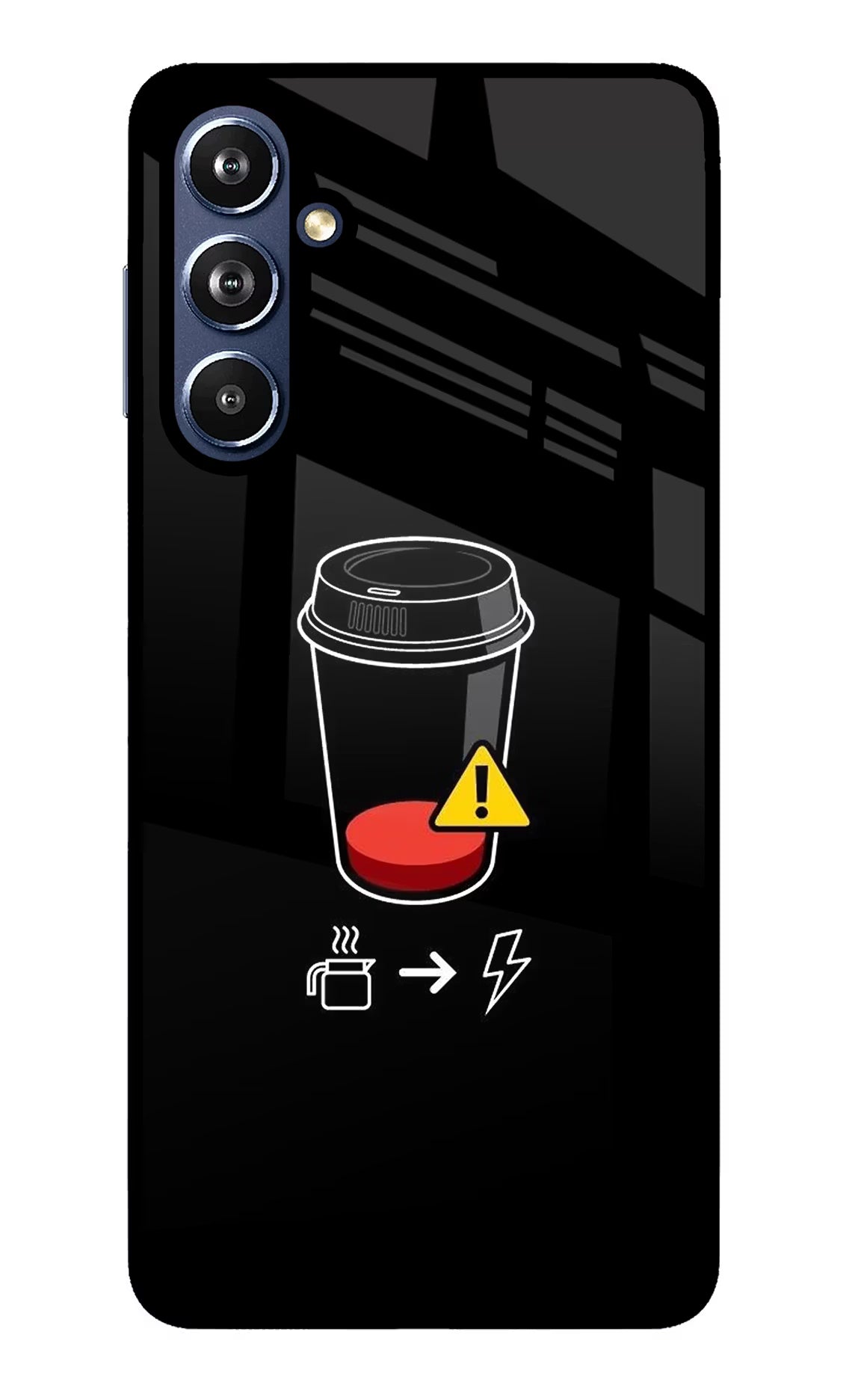 Coffee Samsung F54 5G Glass Case Back Cover by Casekaro