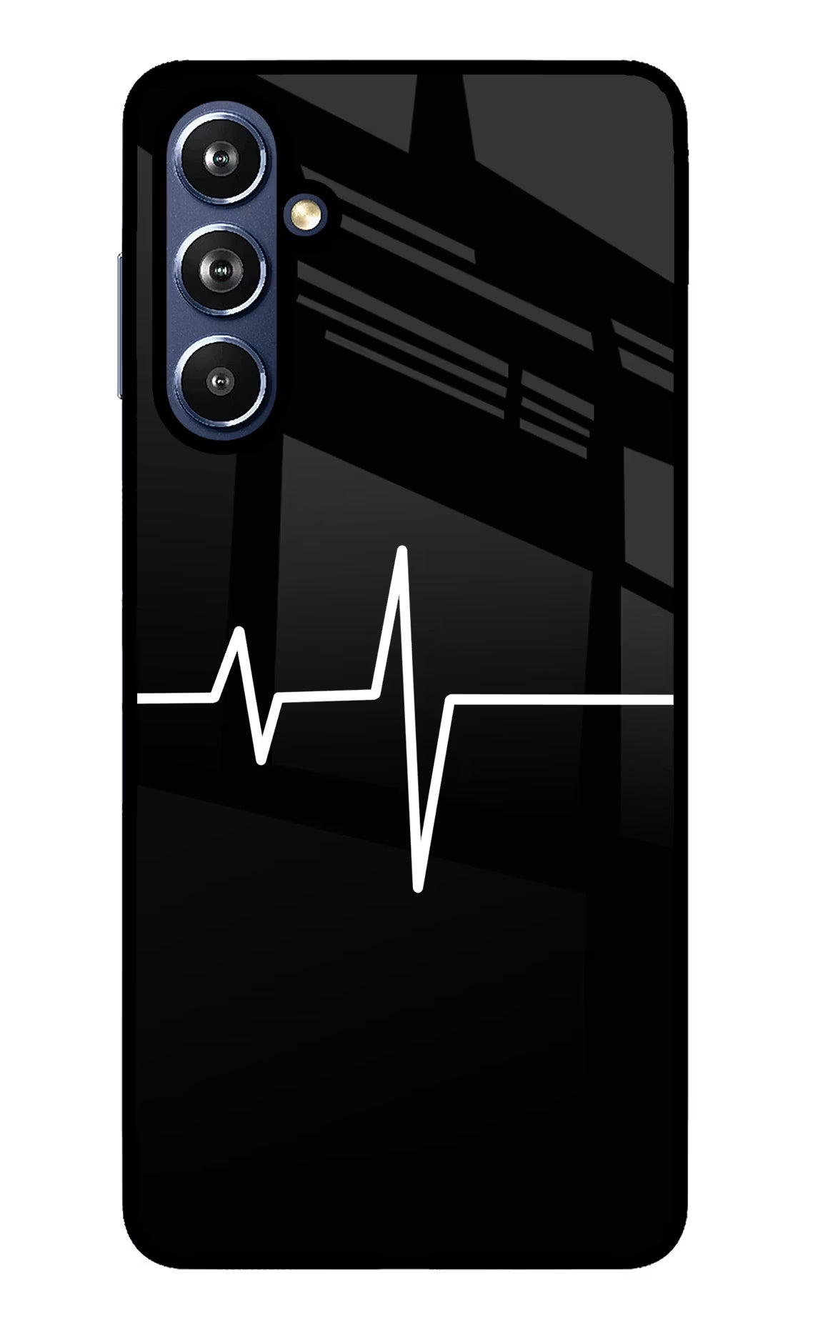 Heart Beats Samsung F54 5G Glass Case Back Cover by Casekaro
