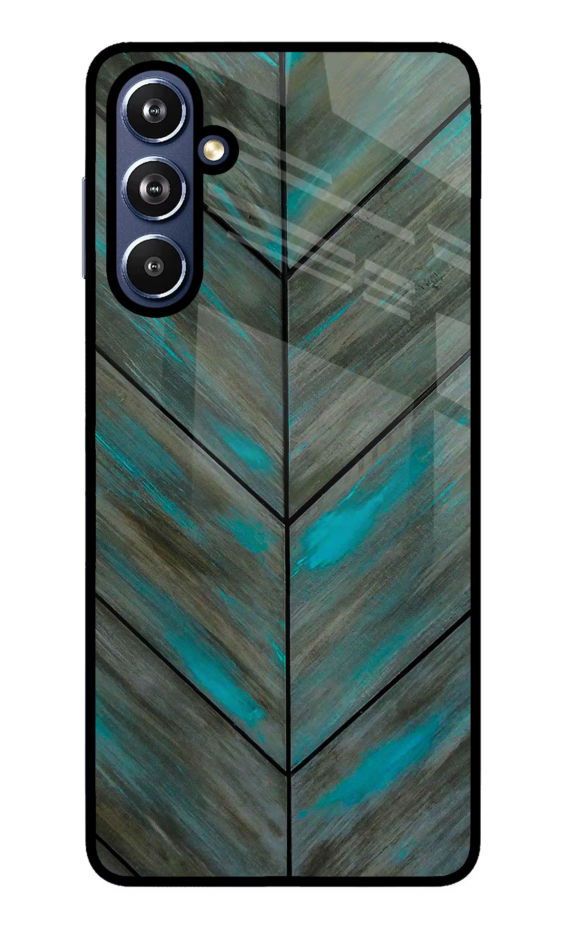 Pattern Samsung F54 5G Glass Case Back Cover by Casekaro
