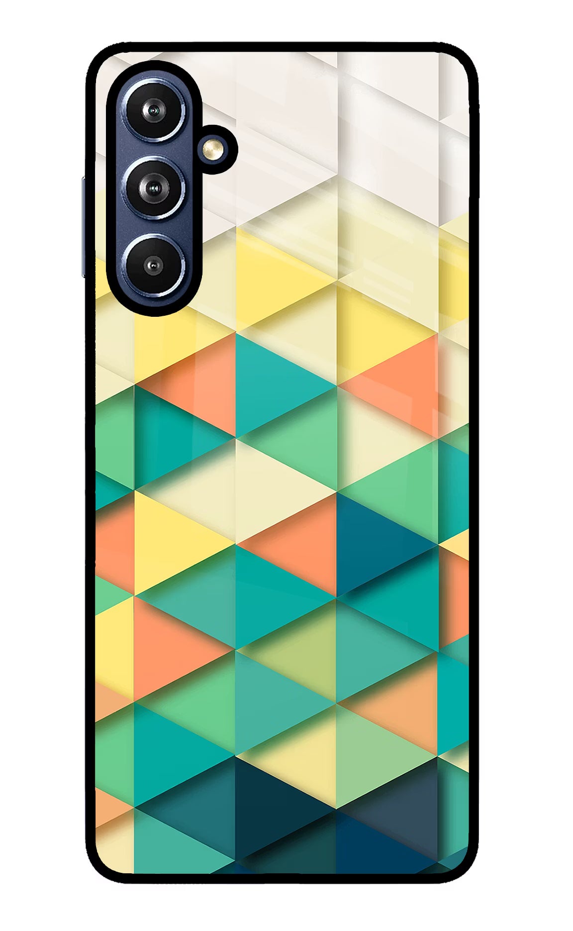 Abstract Samsung F54 5G Glass Case Back Cover by Casekaro
